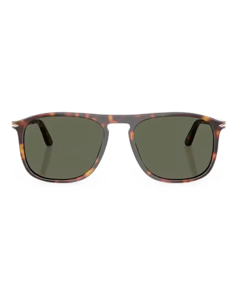 Persol Sonnenbrille mit eckigem Gestell - Braun Braun
