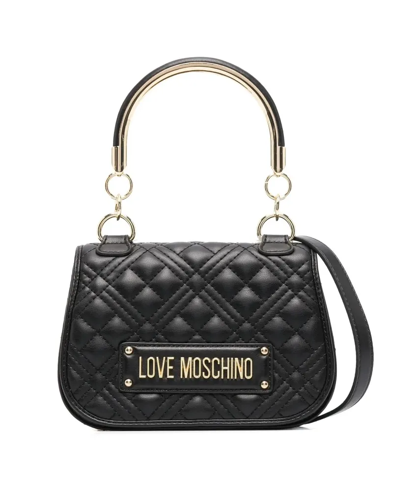 Moschino Gesteppte Mini-Tasche - Schwarz Schwarz