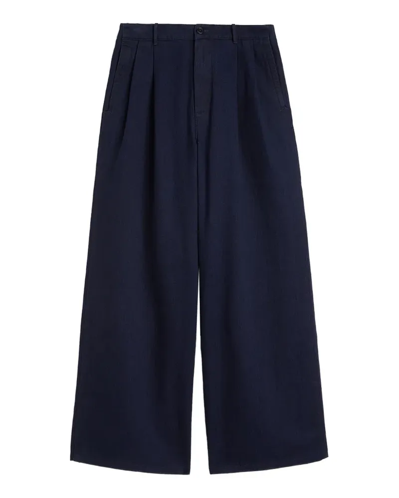 Jil Sander Oversized-Jeans mit Falten - Blau Blau