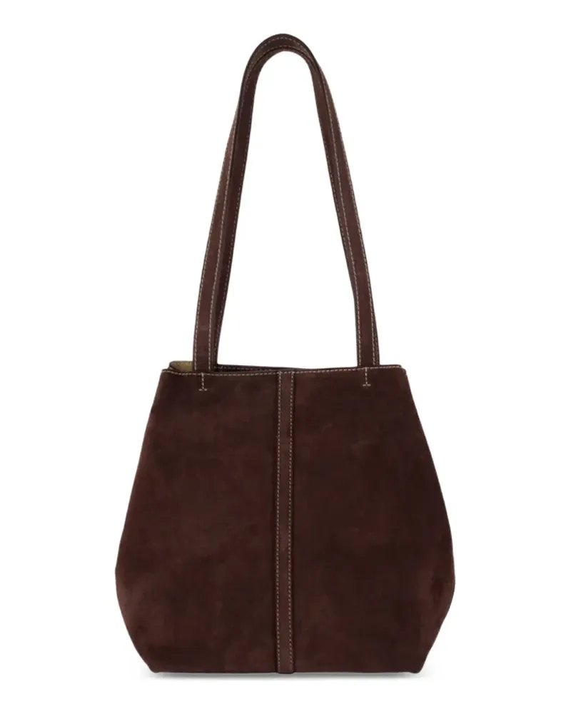 Vanessa Bruno Kleine Tote Bag mit Wildleder-Finish - Braun Braun