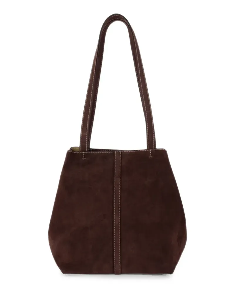 Vanessa Bruno small suede-finish tote bag - Braun Braun