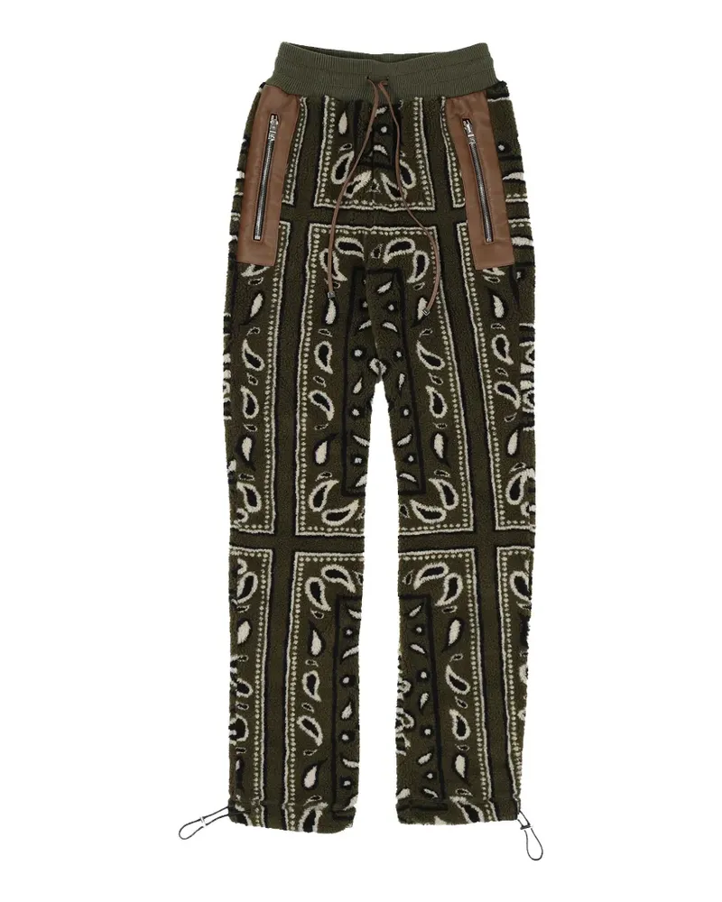 Amiri bandana-print track pants - Grau Grau