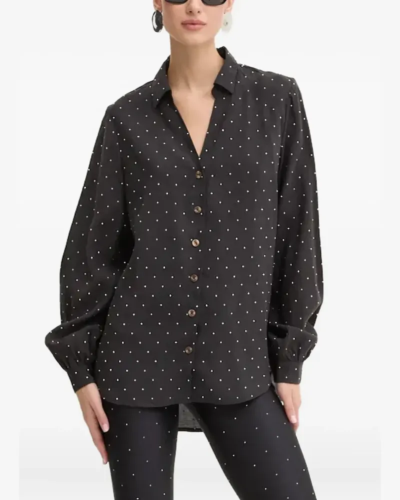 Never Fully Dressed Verziertes Langarmshirt - Schwarz Schwarz
