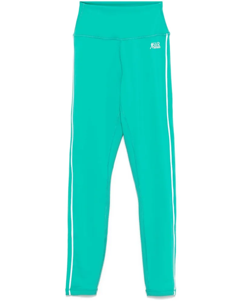 SPORTY & RICH Runner Performance-Leggings - Grün Grün