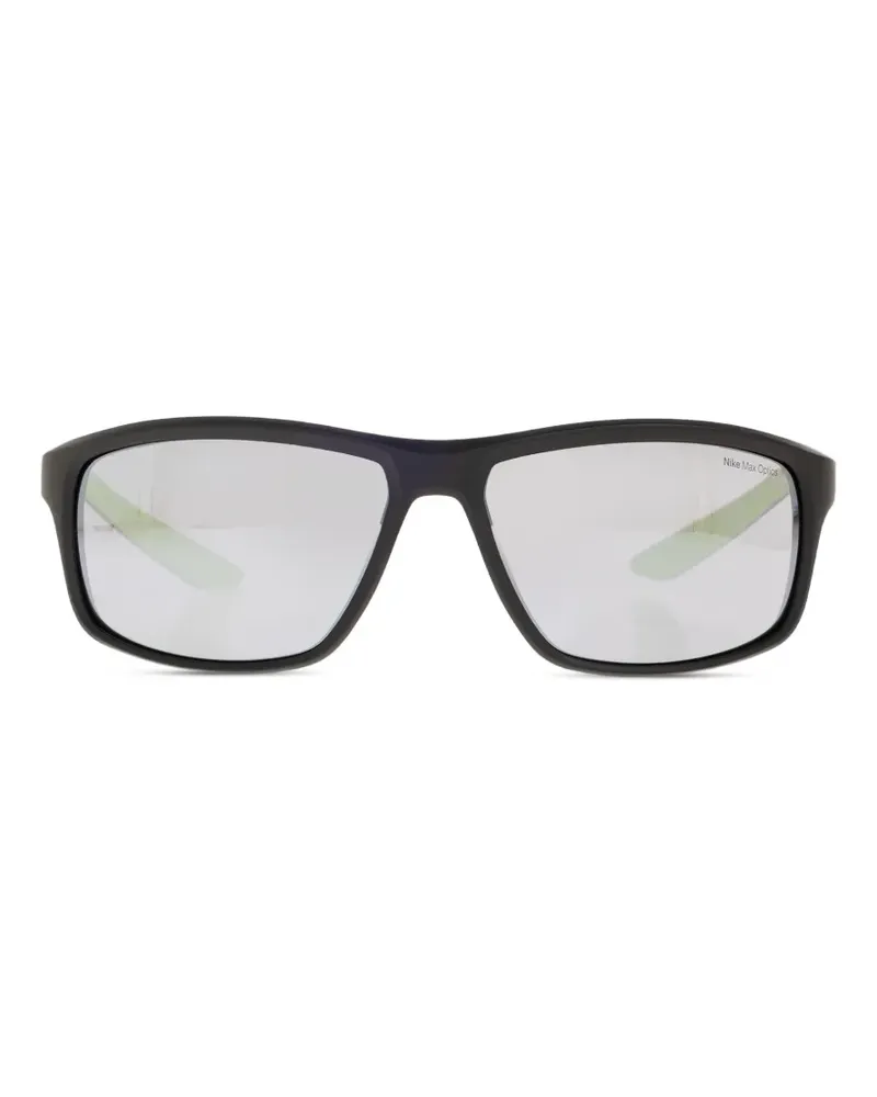 Nike Eckige Adrenaline 22 Sonnenbrille - Schwarz Schwarz