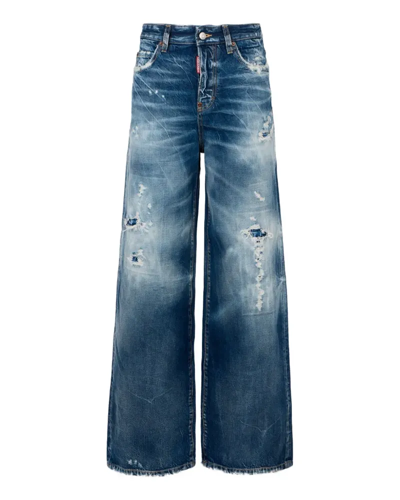 Dsquared2 Brando Classic Baggy Jeans - Blau Blau