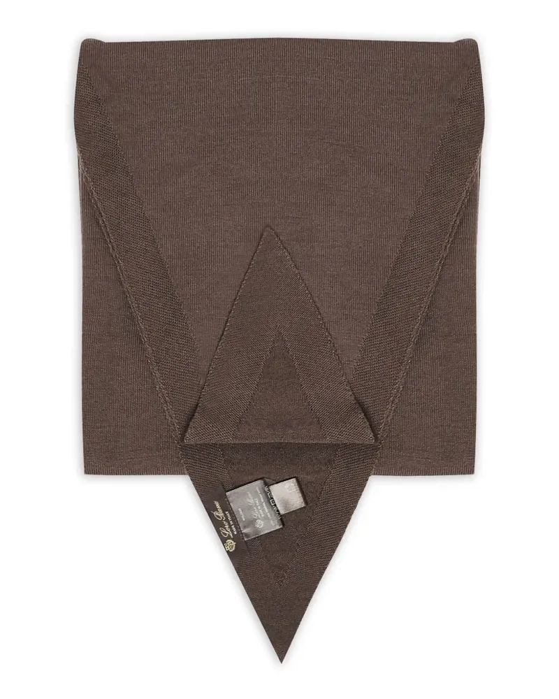 Loro Piana Schal aus Schurwolle - Braun Braun