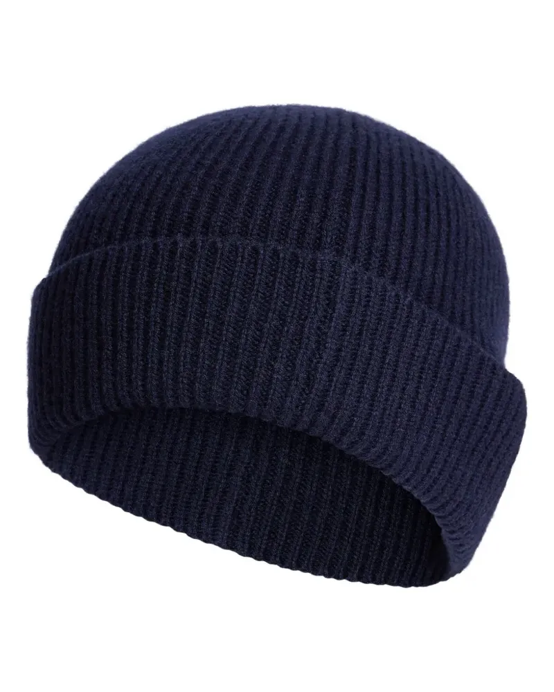 FURSAC Gerippte Beanie - Blau Blau