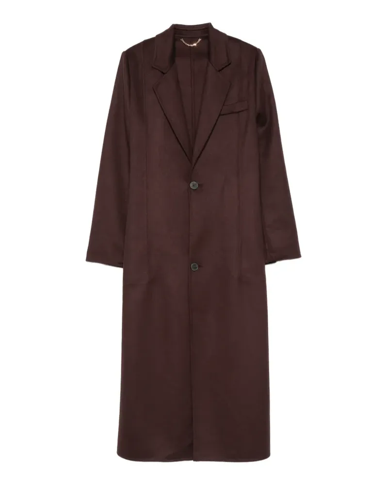 Victoria Beckham tailored single-breasted coat - Braun Braun