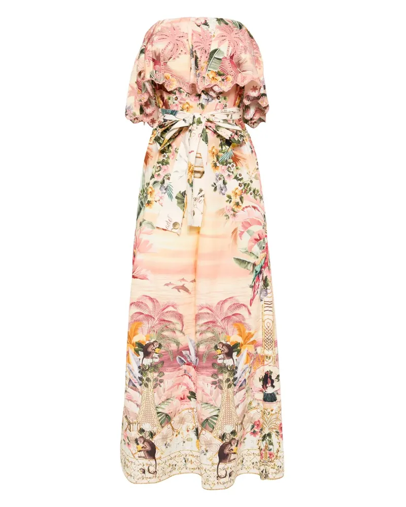 Camilla Schulterfreier Jumpsuit - Orange Orange