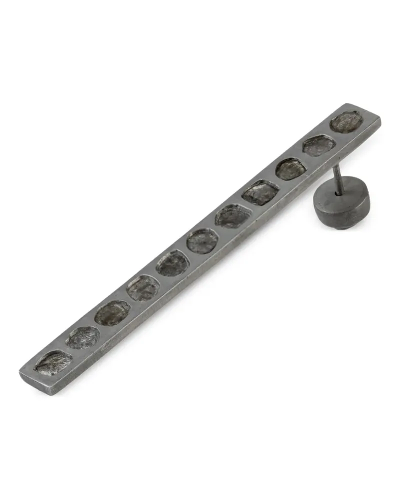 Parts Of Four Plate Sterlingsilber-Ohrring mit Diamanten - Grau Grau