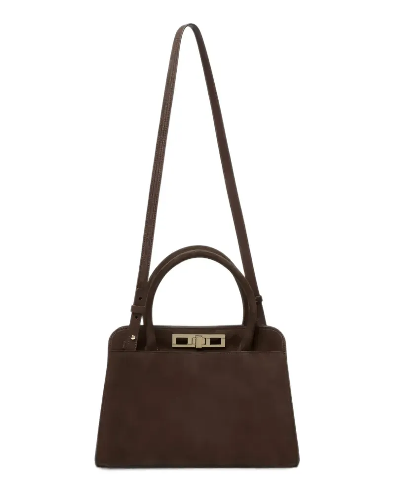 Fabiana Filippi medium suede tote bag - Braun Braun