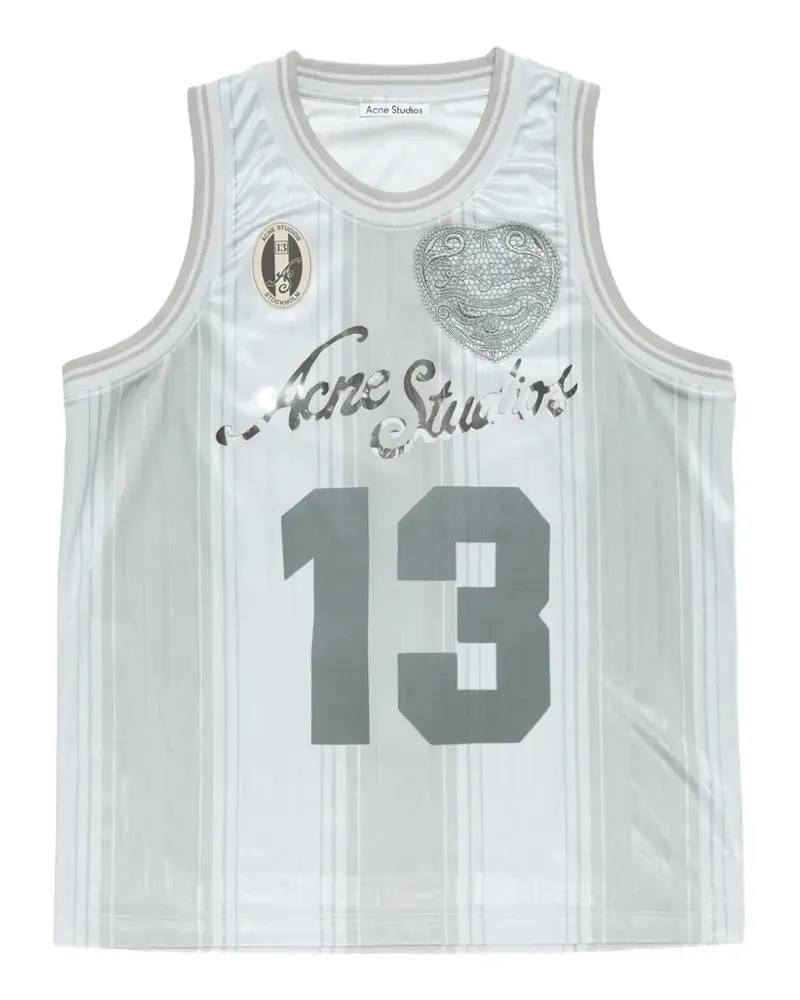 Acne Studios logo-print tank top - Grau Grau