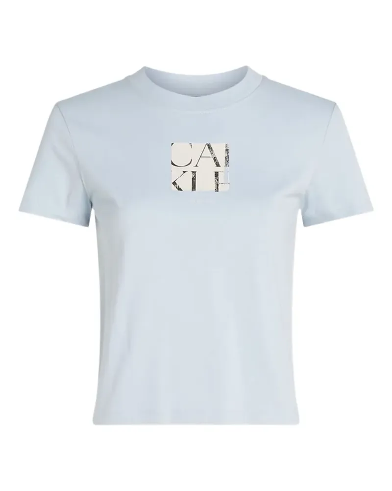 Calvin Klein logo-print T-Shirt - Blau Blau