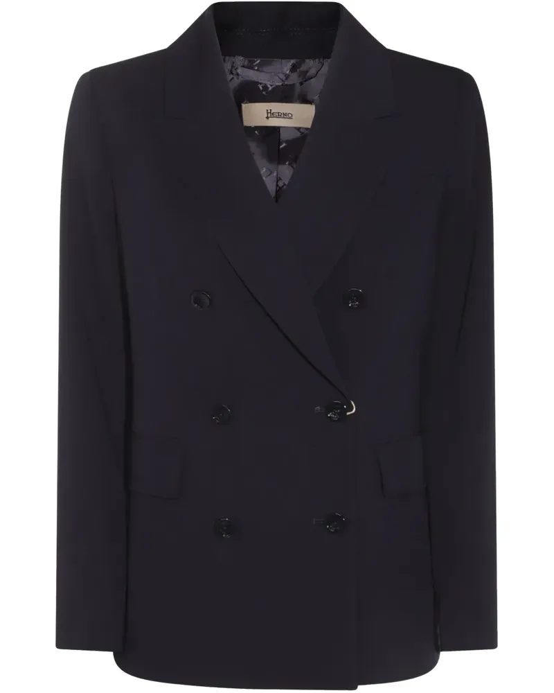 Herno Doppelreihiger Blazer - Blau Blau