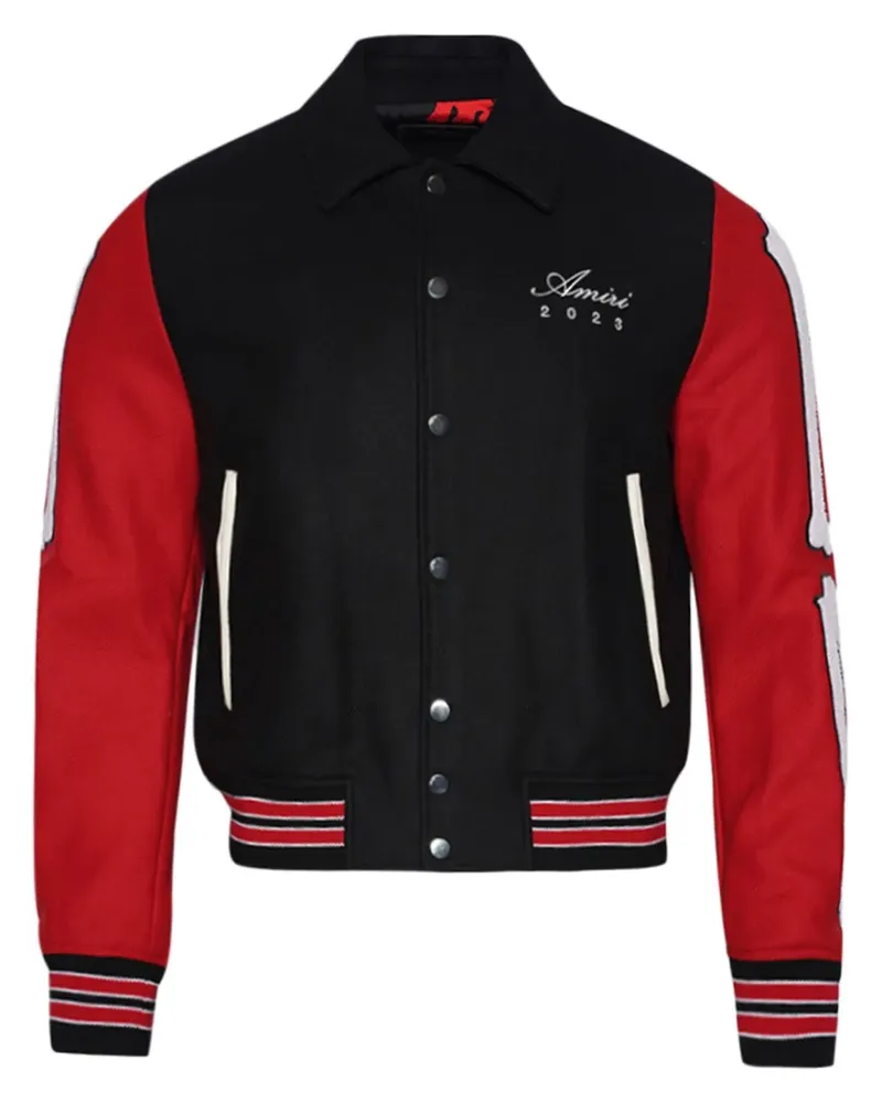 Amiri Lunar New Year Bones Bomberjacke - Schwarz Schwarz