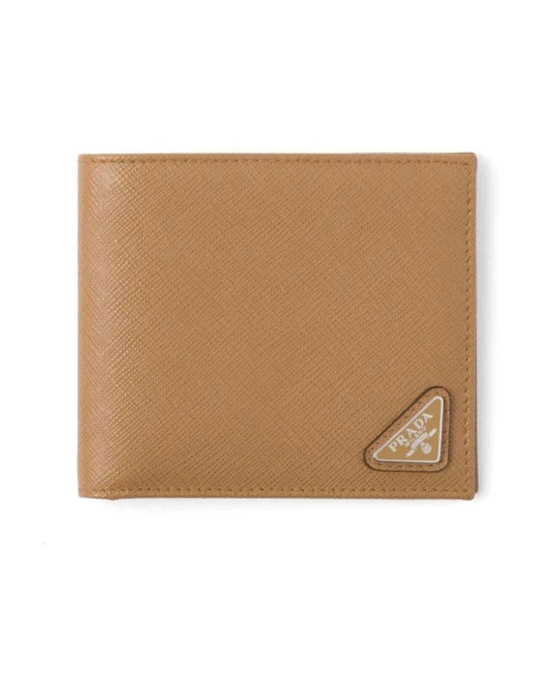 Prada Portemonnaie aus Saffiano-Leder - Braun Braun