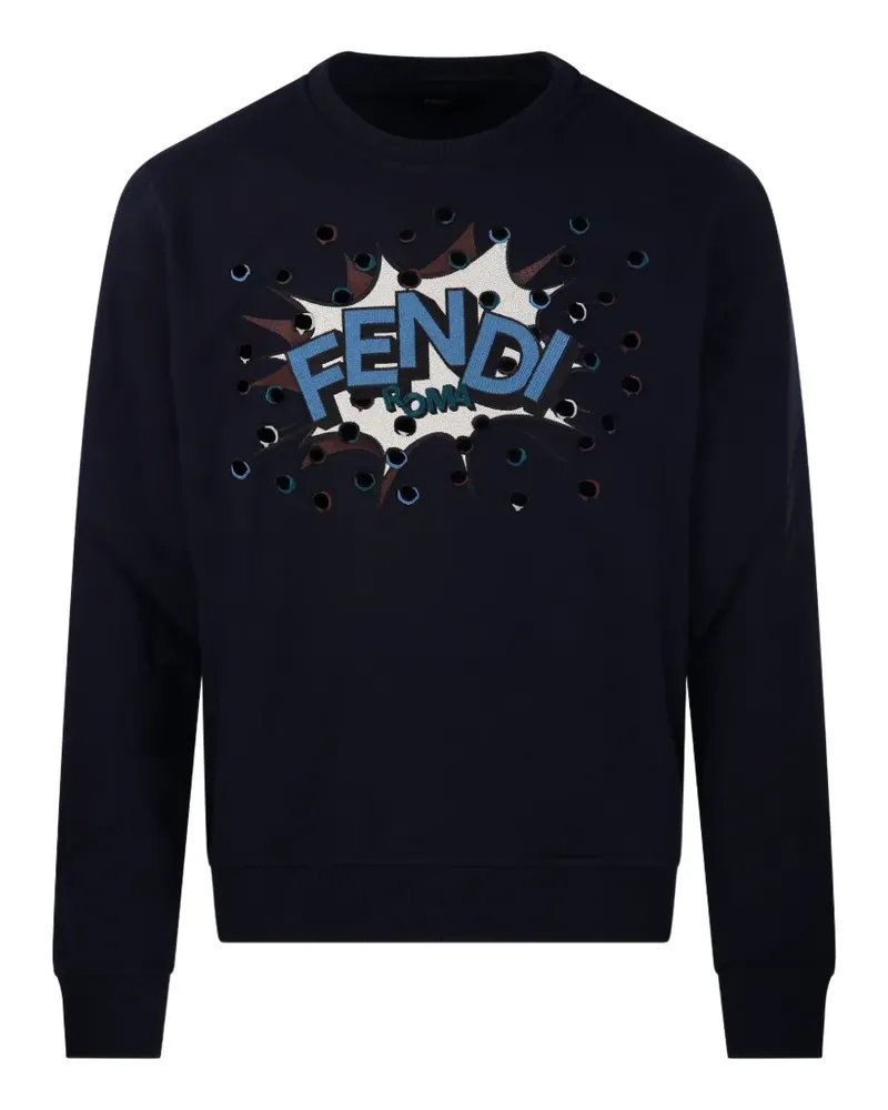 Fendi Klassisches Sweatshirt - Blau Blau