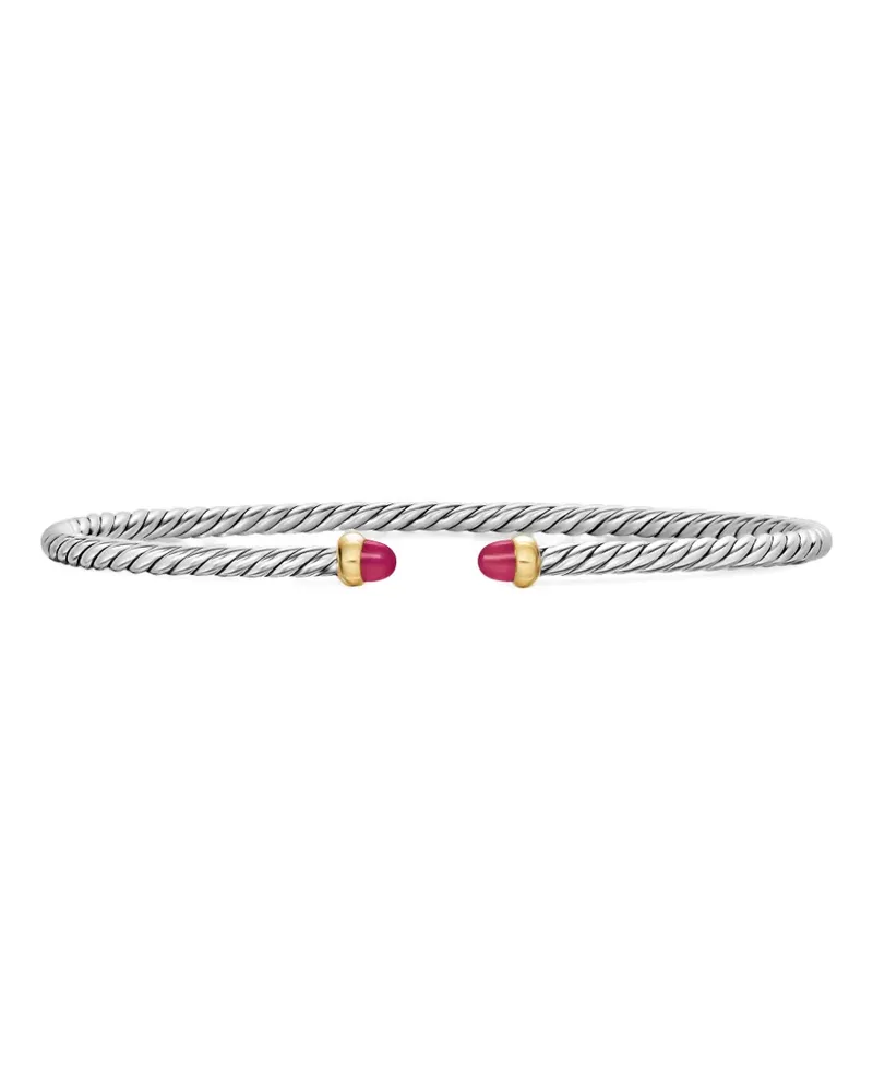 David Yurman micro Cable Flex® bracelet - Silber Silber