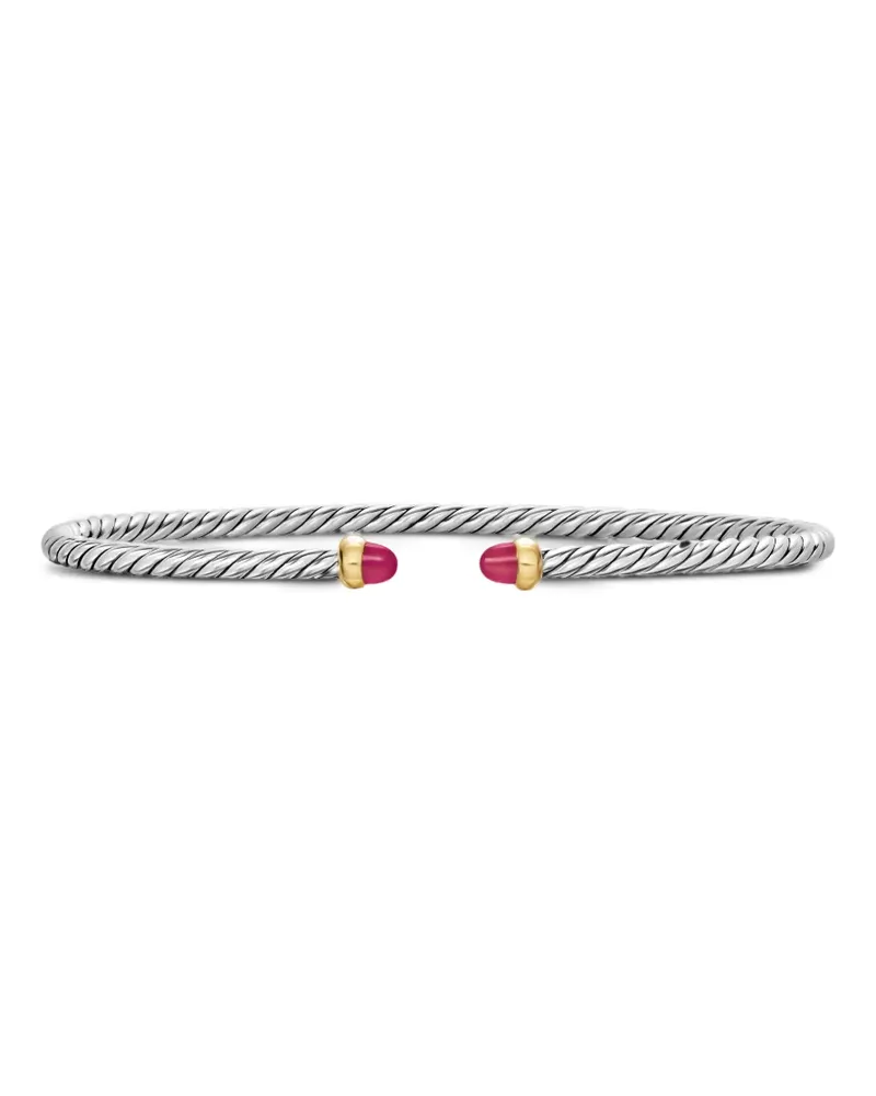 David Yurman micro Cable Flex® bracelet - Silber Silber