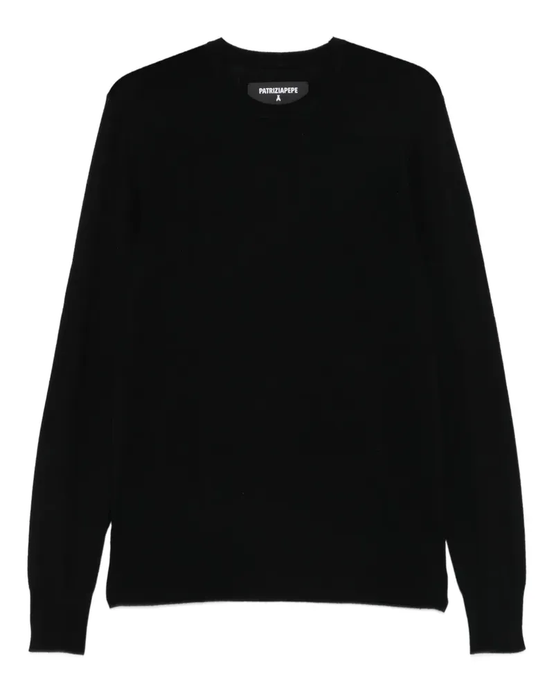 Patrizia Pepe Pullover mit Rundhalsausschnitt - Schwarz Schwarz