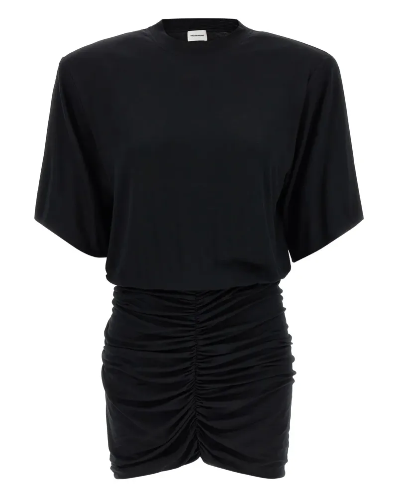 ANDAMANE Lennox curled mini dress - Schwarz Schwarz