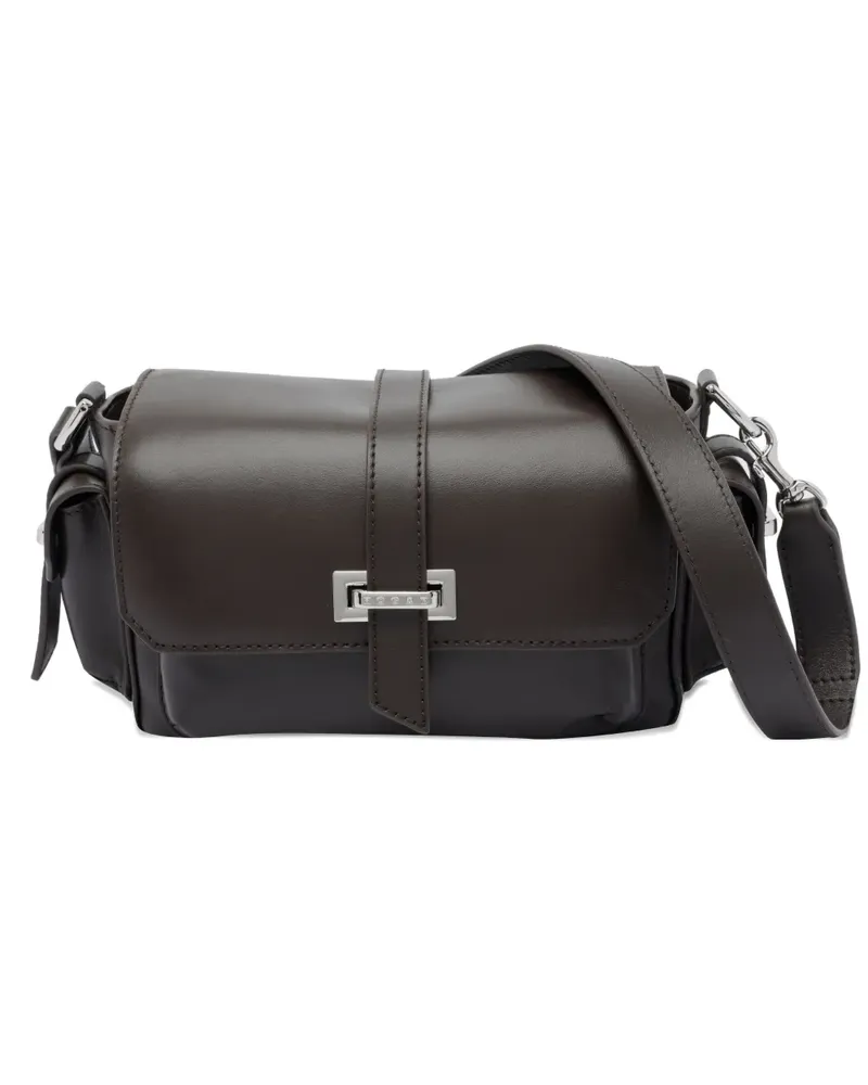 Hogan Schultertasche mit Klappe - Braun Braun