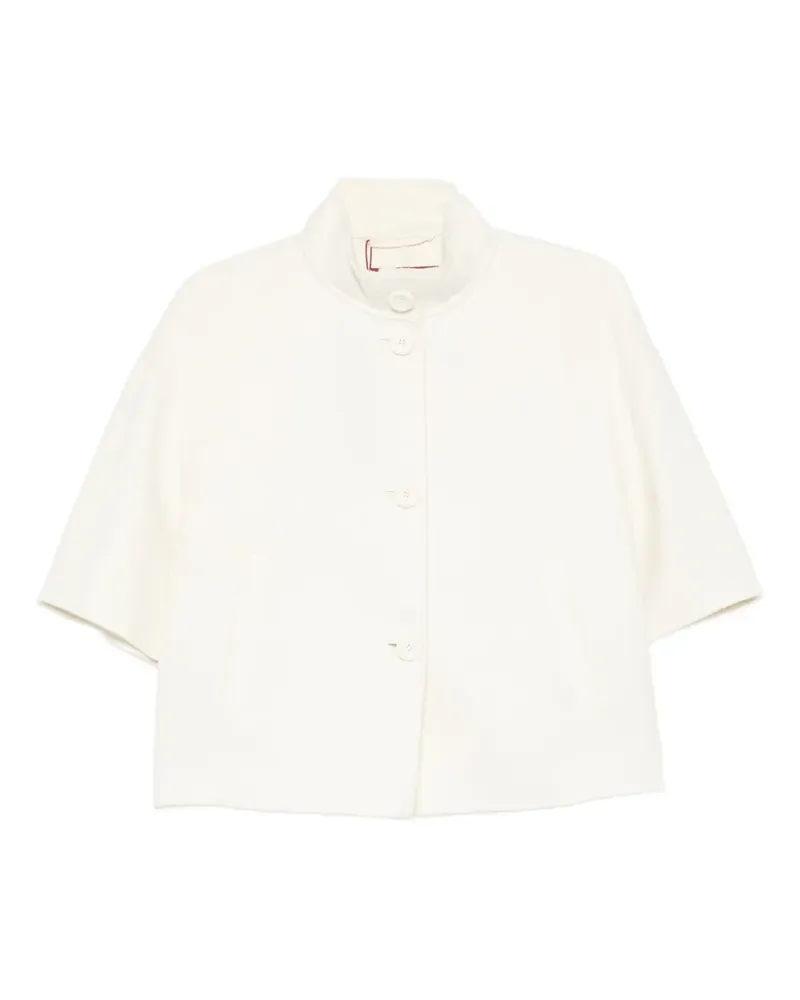 Max Mara Jacke mit kurzen Ärmeln - Weiß Weiß