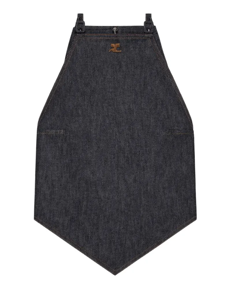 Courrèges Tanktop mit Neckholder - Blau Blau
