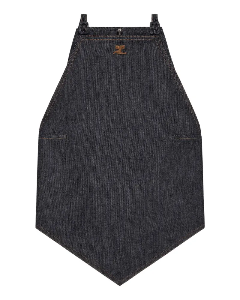 Courrèges Tanktop mit Neckholder - Blau Blau