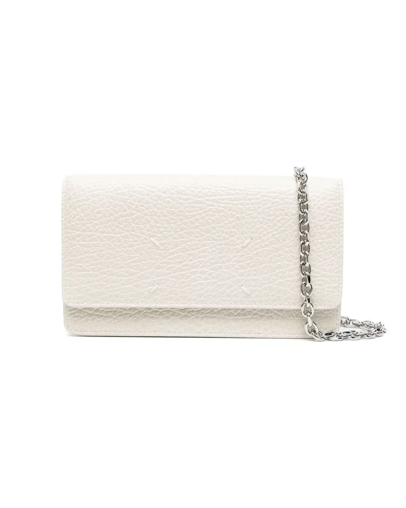 Maison Margiela Four Stitch Portemonnaie mit Kettenriemen - Nude Nude
