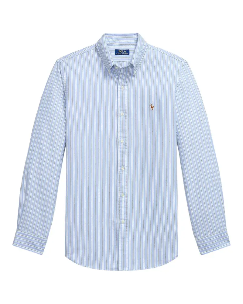 Ralph Lauren Gestreiftes Button-down-Hemd - Blau Blau