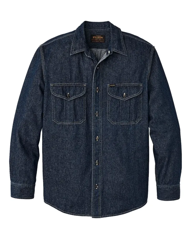 Filson Jeanshemd mit doppelter Tasche - Blau Blau