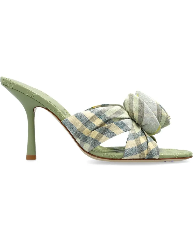 Burberry Mews Rose Mules 90mm - Grün Grün
