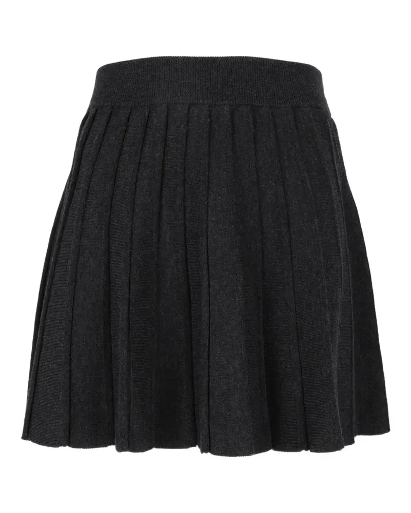 MC2 Saint Barth pleated knitted mini skirt - Grau Grau