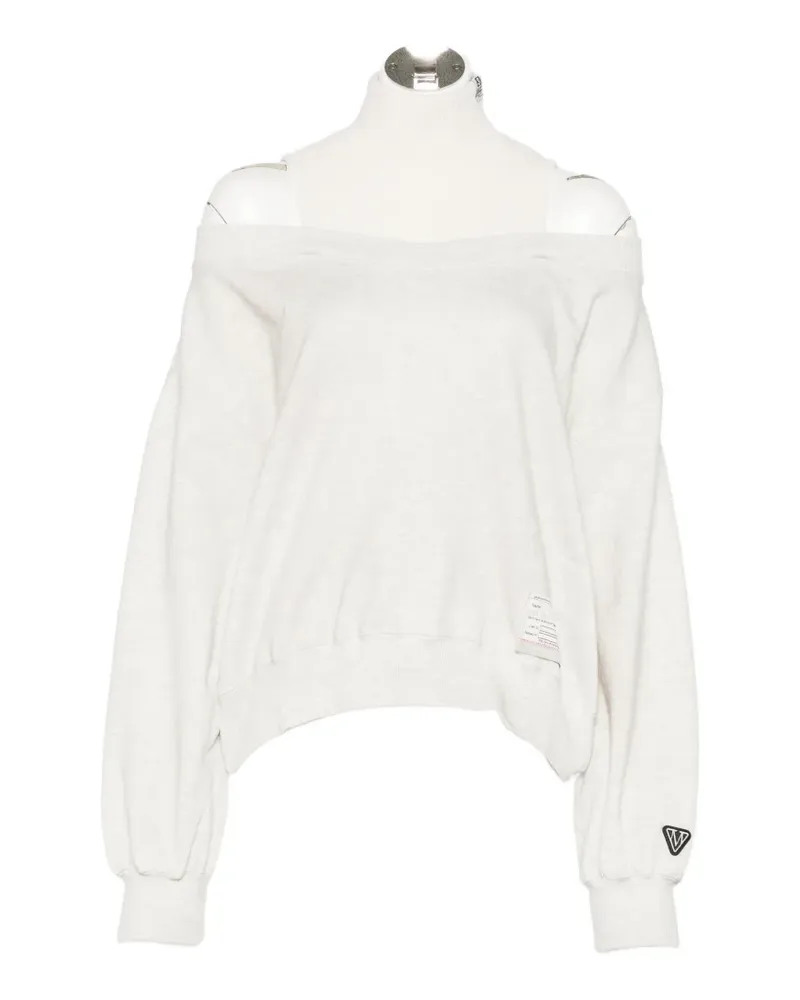 MIHARAYASUHIRO Schulterfreier Pullover im Layering-Look - Grau Grau