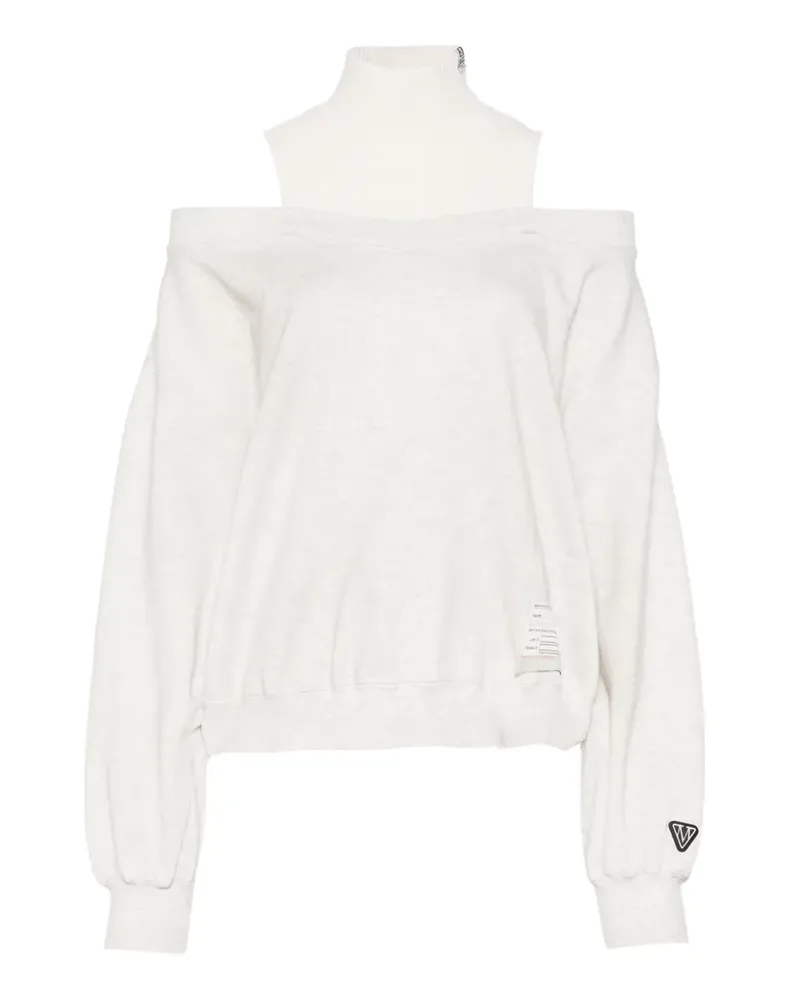 MIHARAYASUHIRO Schulterfreier Pullover im Layering-Look - Grau Grau
