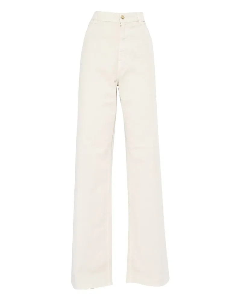 Fay Schlagjeans im Five-Pocket-Design - Nude Nude