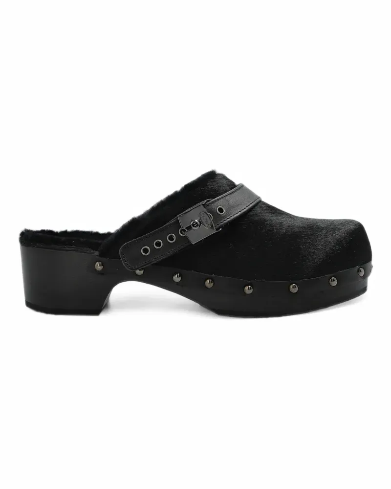 Scholl Pescura Robin leather mules - Schwarz Schwarz