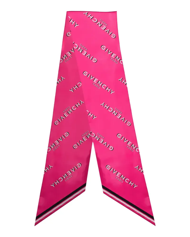 Givenchy maxi Shadow logo-print bandeau scarf - Rosa Rosa