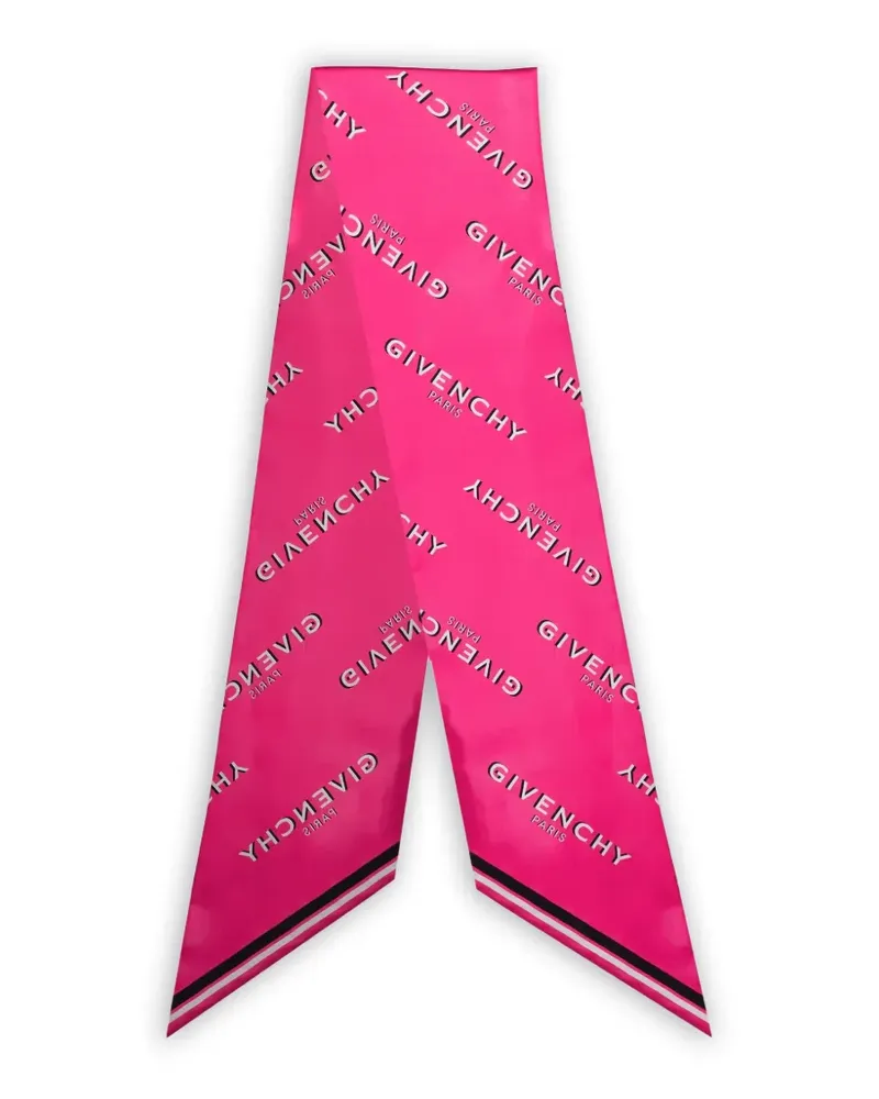 Givenchy Maxi Shadow Bandeau-Schal mit Logo - Rosa Rosa
