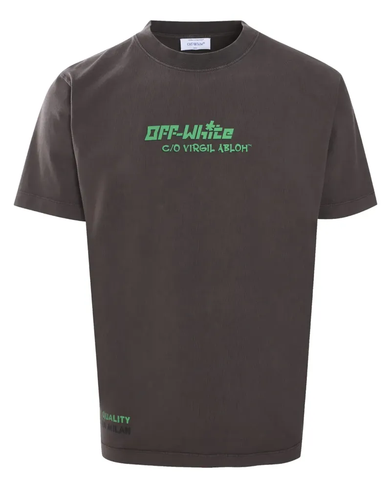 OFF-WHITE Barber 3 T-Shirt - Braun Braun