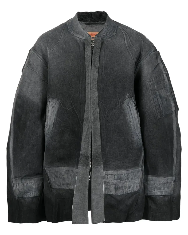 Diesel Jeansjacke im Oversized-Look - Grau Grau
