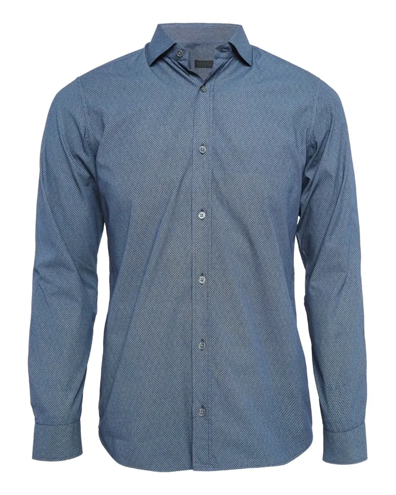 Ermenegildo Zegna Gemustertes Hemd - Blau Blau