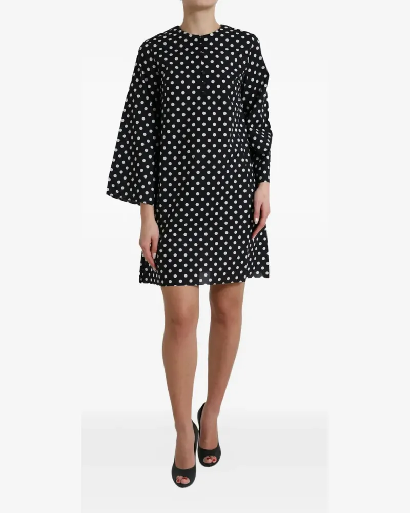 Dolce & Gabbana Kleid mit Polka Dots - Schwarz Schwarz
