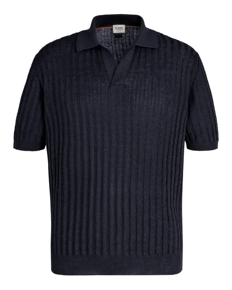 TOD'S Gestricktes T-Shirt - Blau Blau