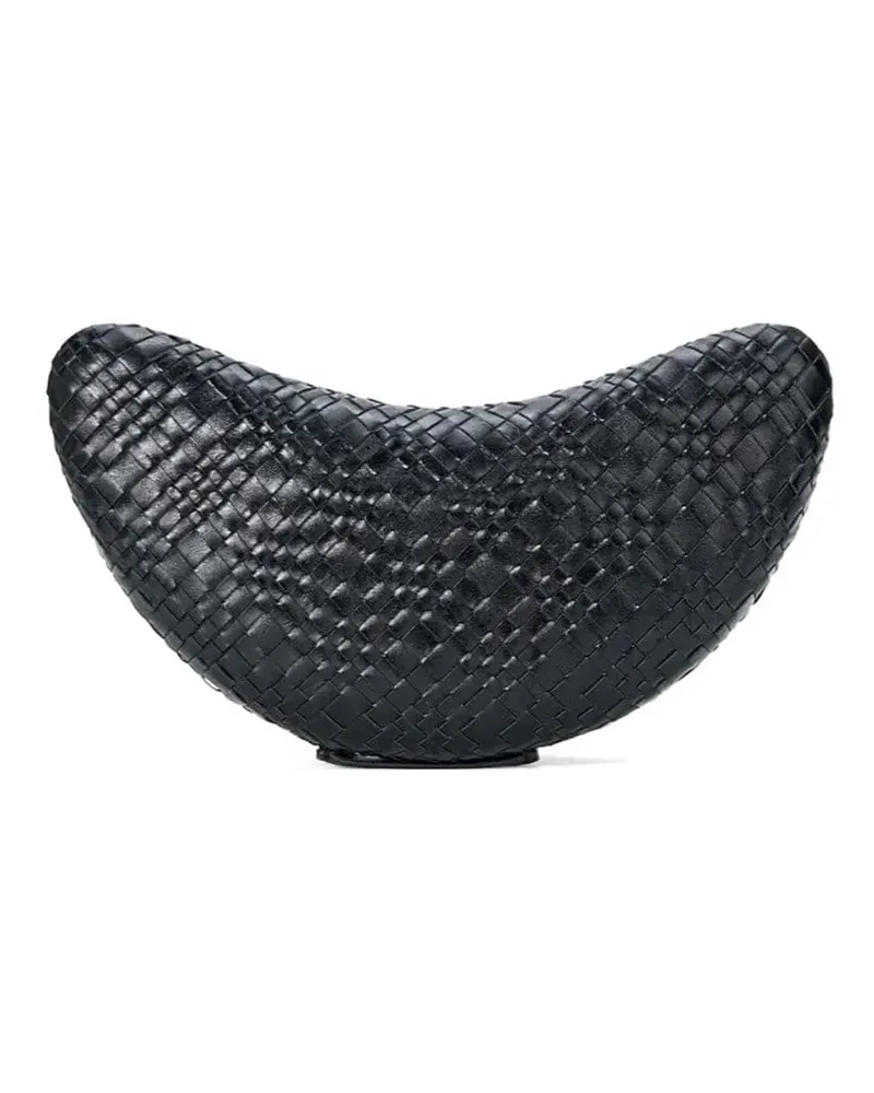STAUD Crescent woven clutch bag - Schwarz Schwarz