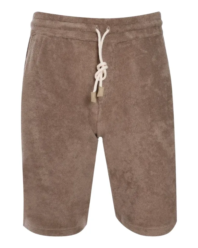 Gran Sasso Frottee-Shorts mit Kordelzug - Braun Braun