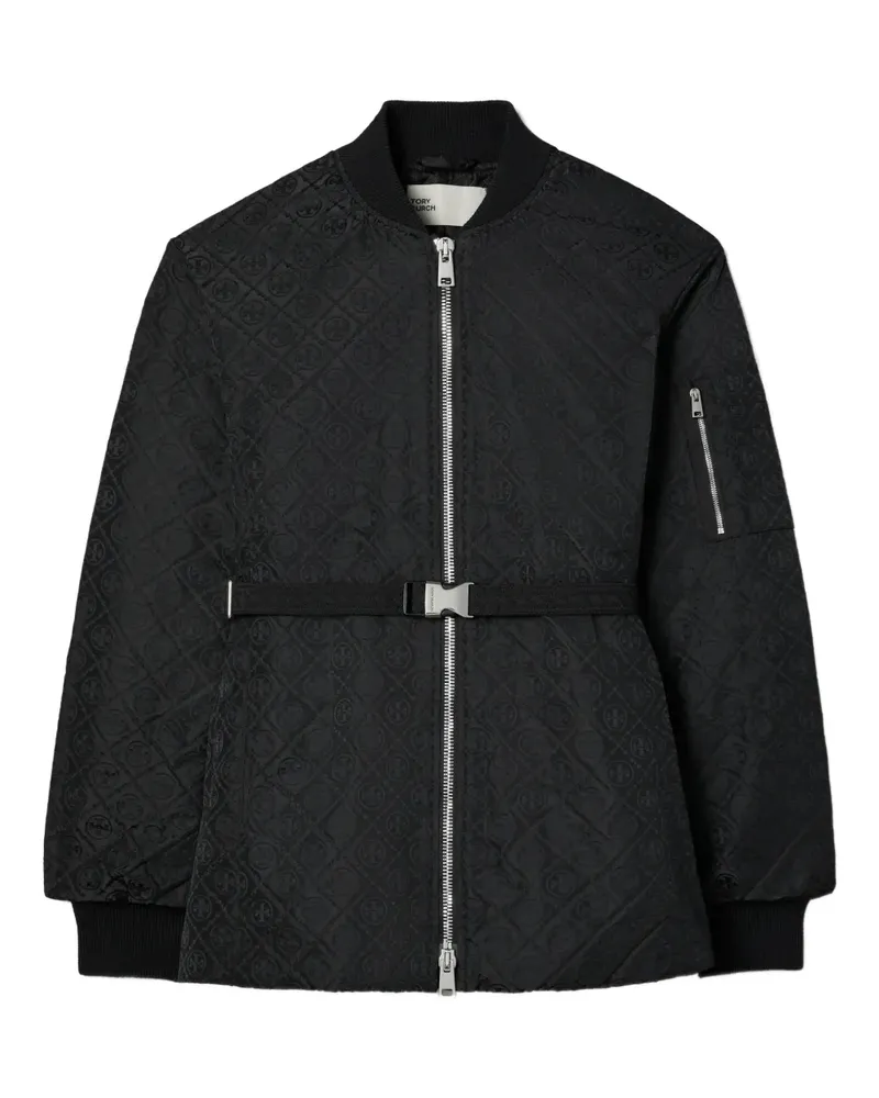 Tory Burch Jacke mit T-Monogramm - Schwarz Schwarz