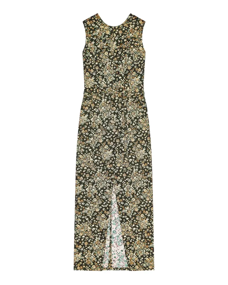 Dries van Noten Kleid mit Blumenprint - Grün Grün